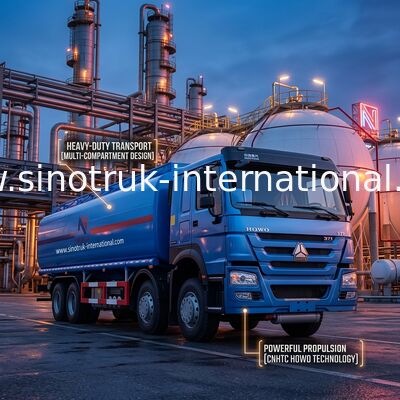 Hohe Leistungsfähigkeits-Öl-Tankwagen 8X4 LHD Euro2 371HP