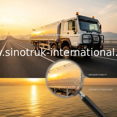 SINOTRUK HOWO Rot 371HP 8×4 12Räder Ölbehälter mit hoher Kapazität