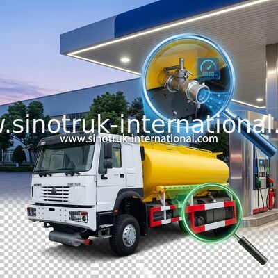 SINOTRUK HOWO 25CBM Öltankwagen 10 Räder 400 PS 6 × 6 Mehrfachfachfach