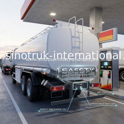 Öl-Tankwagen 10Wheels 400Hp 6 Sinotruk Howo 25CBM × 4 mehrfache Fächer