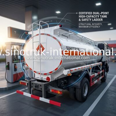 Öl-Tankwagen Sinotruk Howo 10-20CBM 4 x 2 Lhd Euro 2 290 Pferdestärken