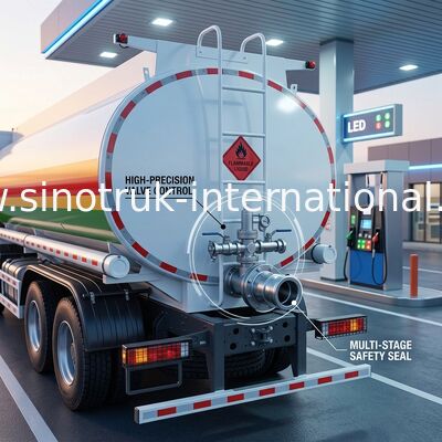 SINOTRUK HOWO Rot 380PS 8×4 12Räder Ölbehälter mit hoher Kapazität