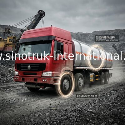 Öl-Tankwagen 8X4 LHD Euro2 336HP, Transport-LKWs des Rohöl-30CBM