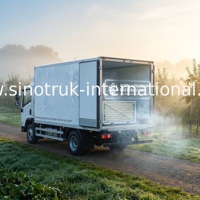 Leichter gekühlter Nahrungsmittel-LKW isolierte CKD-Platten-Festlegung auf LKW-Fahrgestellen