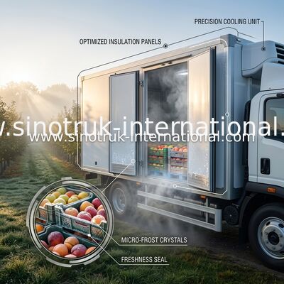 SINOTRUK isolierte Platten -18℃ des Kühlfahrzeug-CKD für Kühlschrank-LKW