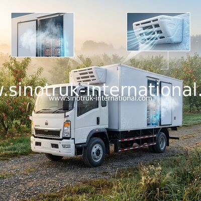 10 tragendes Gemüse/Früchte Ton Refrigerated Trucks 140HP RHD