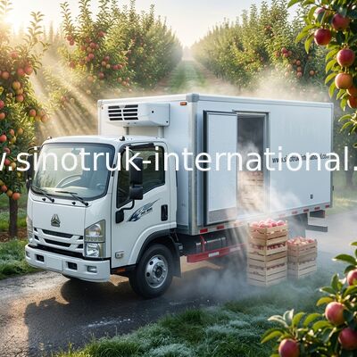 Kleine Fracht-Kühlraum 8 Tonnen-Kühlfahrzeug für Molkerei, Gefrierschrank-Kasten-LKW