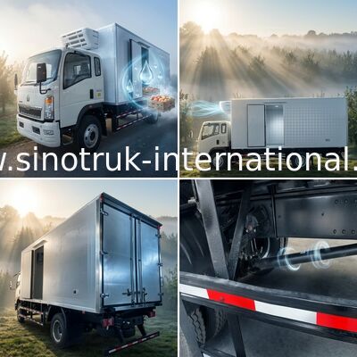 Niedriger Energieverbrauch 4x2 10 Ton Refrigerated Truck 160HP RHD