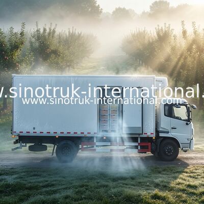 Euro 2 mit 7 T Kühlfahrzeug-und Packwagen-LHD 4X2 gefrorener Kasten Closed Van Truck With