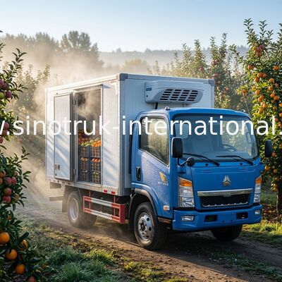 Temperaturbeständigkeit 20CBM kühlte Tiefkühlkost Vans Truck For