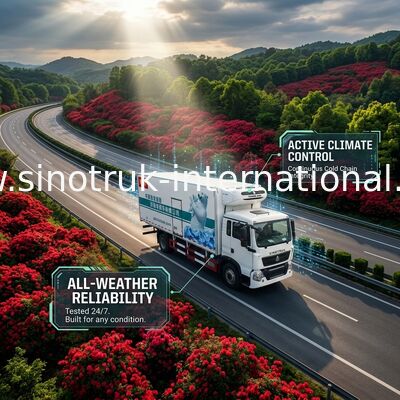 140 HP-Maschinen-Kühlschrank-Kasten-LKW, 8 Tonne RHD 4X2 kühlte Nahrungsmittel-LKW