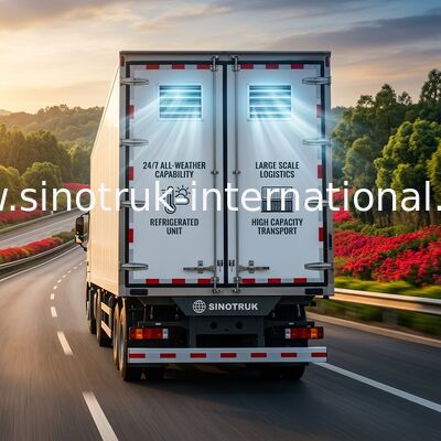 SINOTRUK gekühlte Tiefkühlkost-Temperaturbeständigkeit 20CBM Vans Truck For