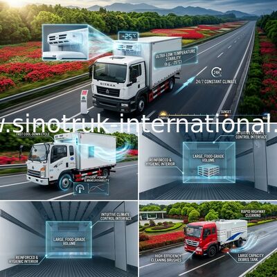 Berufskühlfahrzeug 8 Tonnen 20-25CBM SINOTRUK HOWO LHD Euro3 140HP 4X2