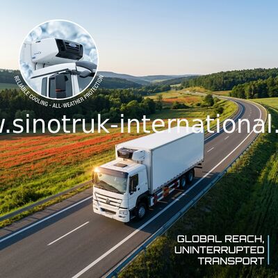 Hochfeste Kühlfahrzeuge und Packwagen der Tiefkühlkost-RHD 8×4 40 Tonne lärmarm