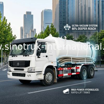 Vakuumabwasser-LKW der hohen Leistungsfähigkeits-17CBM LHD 336HP für städtischen Regen Wells