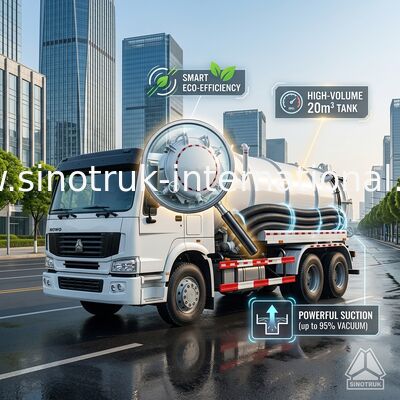 Abwasser-Saug-LKW 15CBM LHD 6X4 Euro2 290HP SINOTRUK HOWO Vakuum