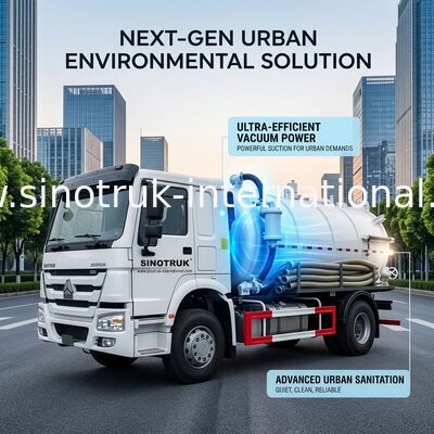 Hygiene-Unternehmens-Abwasser-Saug-LKW 8-12CBM RHD 4X2, flüssiger Abfall-LKWs