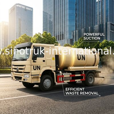 Abwasser-Saug-LKW 10000L LHD 4X2, flüssiger Abfall-LKWs SINOTRUK HOWO