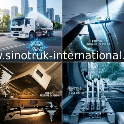 Abwasser-Saug-LKW 20CBM LHD 336HP mit Zeit sparender Vakuumpumpe