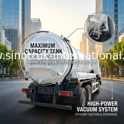 HOWO 6*4 16CBM 380PS Abwasserreiniger Hochleistungsgeräte erfüllen effiziente multifunktionale Reinigungslösungen