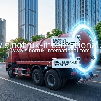 Berufs-Abwasserkanal-Pumpen-LKW 16CBM LHD 336HP Vakuumsaug/Schlamm-LKW