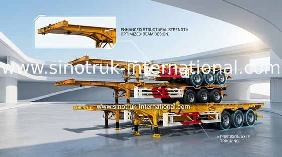 Gitterbehältertransport halb Anhänger-LKW-Sattelzug