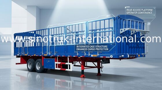 Dropside-LKW-halb Anhänger-Werbungs-Sattelzugmaschine und Auflieger Tonnen 3X16