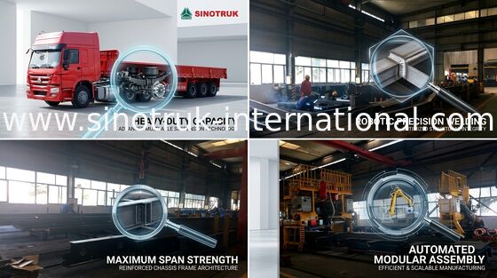 Seitenwand-halb Anhänger-Kipplaster 30-60Tons 13-16m SINOTRUK INTERNATIONAL