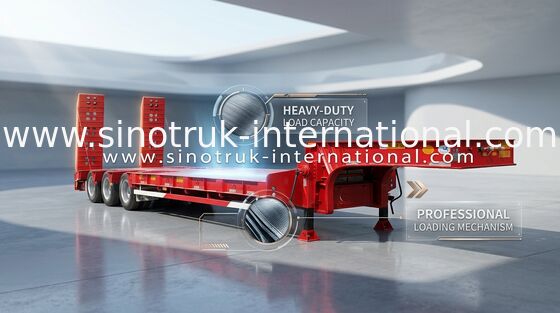 13000*3000mm halb Achsen des Anhänger-LKW-3 60-80 Tonnen 17m Mangan-Stahl-