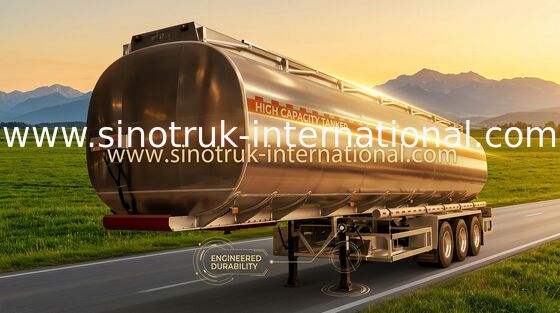 Halb Achsen des Anhänger-Öl-Tankwagen-3 50-80 Tonnen 45-60CBM SINOTRUK HOWO