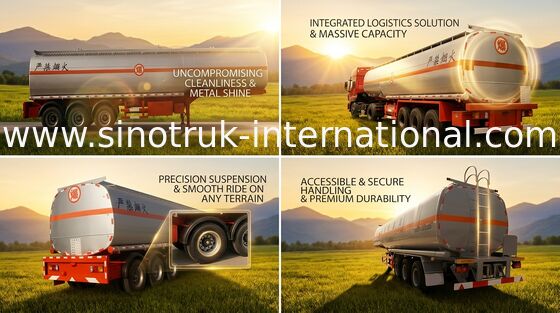 Hochfester halb Anhänger-LKW mit multi Kanal-Taumelscheibe-Tanker