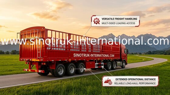 Mangan-Stahl-halb LKW-Anhänger-Sattelzug-LKW 12600*3000mm