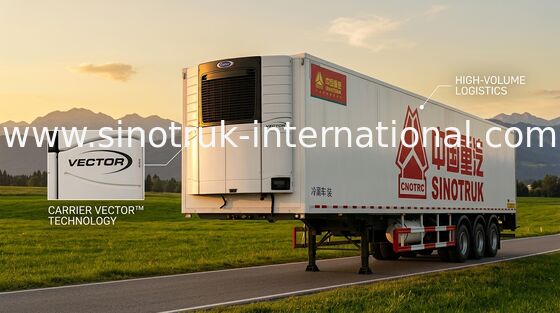 Gekühlter halb Anhänger-LKW 40 Fuß des Behälter-30 - 60 Tonnen hohe Belastbarkeits-