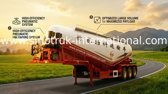 Normaler Suspendierungs-halb Anhänger-LKW mit Stahl-Material des Kohlenstoffstahl-/Mangan