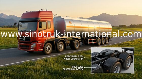 Niedriger Anhänger-LKW des Kraftstoffverbrauch-45-60 CBM #90 König-Pin halb/Brennöl-LKW