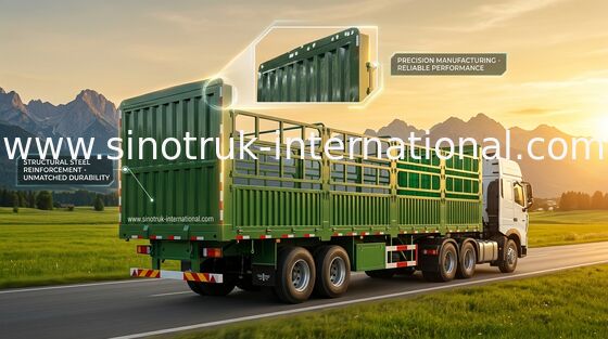 Des Flachbett-Achsen 30-60Tons 13m halb Anhänger-LKW-3 für ladenden Behälter