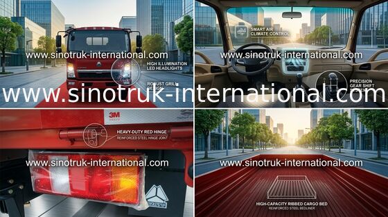 Transporter SINOTRUK HOWO 5 Tonnen Leicht-Lkw-für Logistik ZZ1047C2813C145