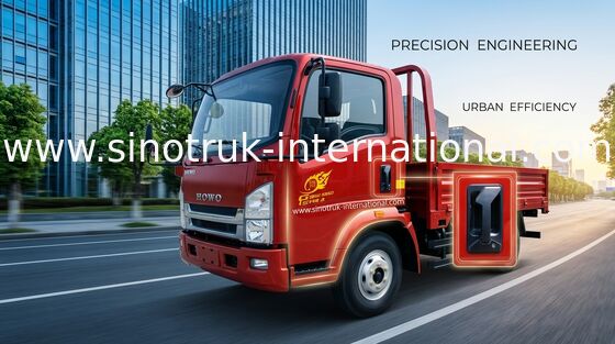 Rote Transporter SINOTRUK HOWO 4,5 Tonnen mit Maschine 490Xichai