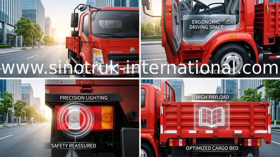 SINOTRUK HOWO 8 Tonnen der Transporter-LHD 4X2 116HP ZZ1087D3614C180