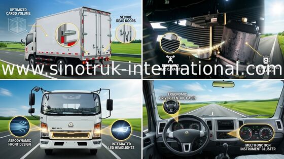 Hohe Leistungsfähigkeits-Transporter, 4500 Achsabstand 18 Fuß-Kasten-LKW