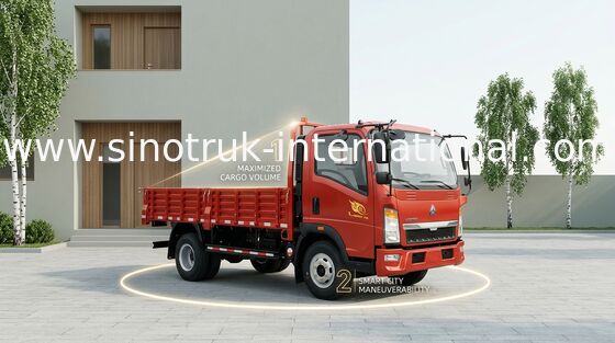 Weiße SINOTRUK-Transporter, die Gemüse-Früchte transportieren