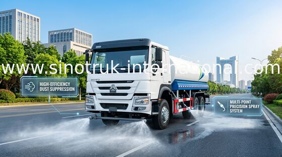 Weiße große Kapazität des SINITRUK-Wasser-Tankwagen-6x4 LHD 371HP 18CBM