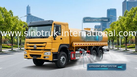 Hochdruck 4000 Gallonen-Wasserwagen, Bau-Wasserwagen LHD 6X4