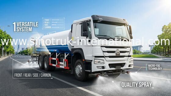 Wässern Sie das Besprühen des Tankwagens SINOTRUK HOWO LHD 6X4 18CBM für das Schädlingsbekämpfungsmittel-Sprühen