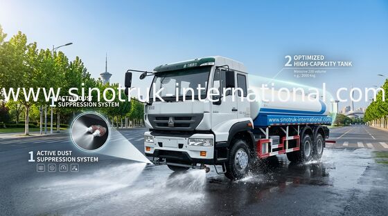 20CBM, das Wasser-Tankwagen-/des Bau-Wasserwagen-SINOTRUK Euro 2 besprüht
