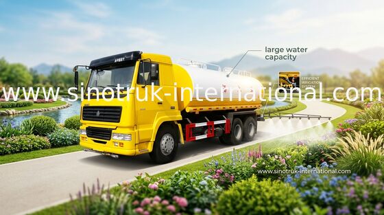 Des pneumatischen/manuellen Kontrollsystem-16CBM Laufwerksart Wasser-des Tankwagen-6×4