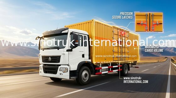 Lastwagen-Fahrzeug hohe Sicherheits-Vans Cargo Truck SINOTRUK HOWO 4X2 LHD Euro-2