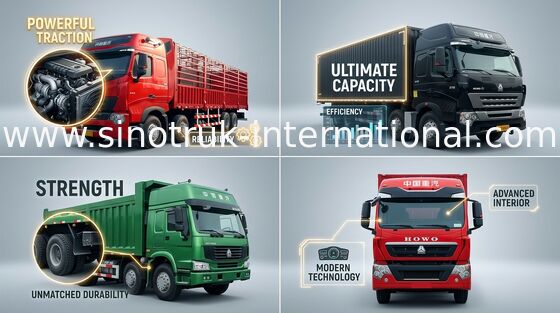 Zaun-Fracht-Stangen-LKW SINOTRUK HOWO 30-60 Tonnen der Kapazitäts-8X4 LHD Euro2