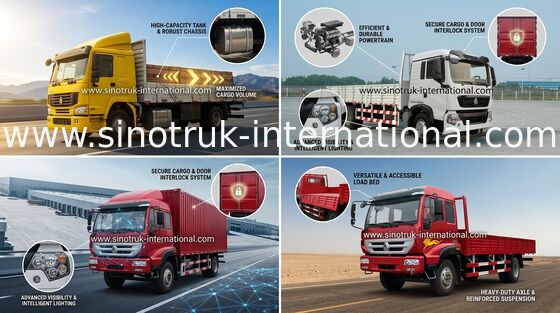 Energiesparender Güterverkehr-Fracht-LKW 16 Tonnen 4X2 LHD Euro2 290HP
