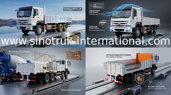 Fracht-LKW 8X4 RHD der 30 - 60 Tonnen Euro 2 hohen Sicherheits-336HP für logistische Industrie